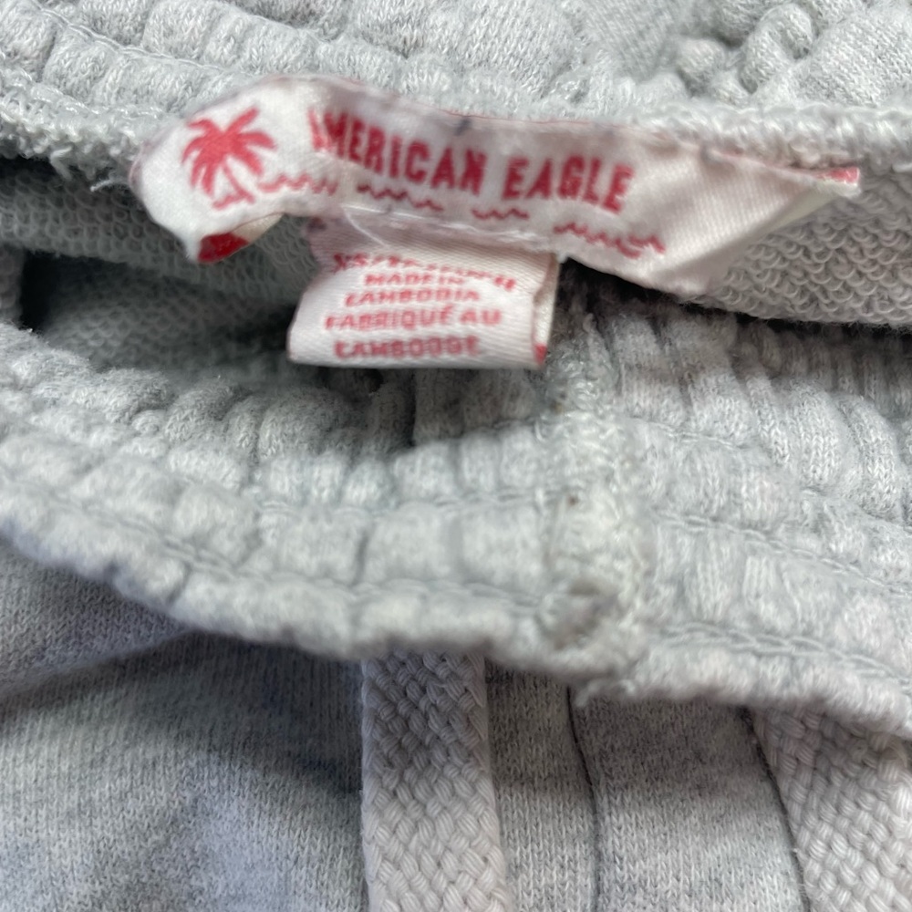 American eagle Gray Casual short Shorts XS drawstring + pockets - Picture 7 of 7